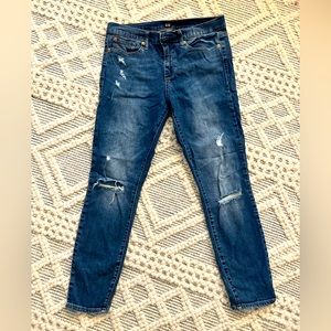 Gap True Skinny Ripped Jeans